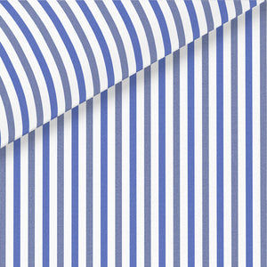Blue & Navy Stripe Broadcloth Dress Shirt