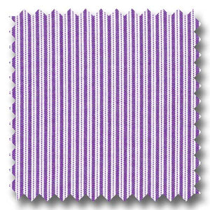 Plum Stripe 2Ply Broadcloth - Custom Dress Shirt