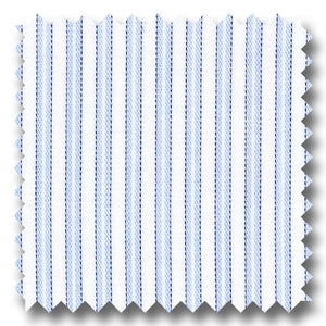 Blue Stripe 200 2Ply Twill - Custom Dress Shirt