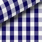 NAVY CHECK TWILL DRESS SHIRT