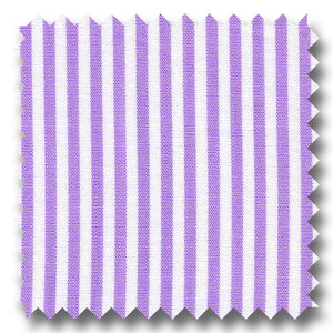 Lavender Stripe 2Ply Broadcloth - Custom Dress Shirt