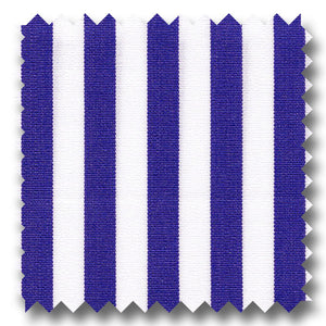 Blue Stripe 2Ply Broadcloth - Custom Dress Shirt