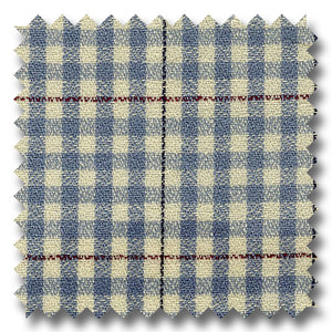 Plaid Novelty Blue and Cream - Custom Dress Shirt