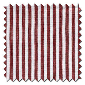Wine and White Stripe Custom Dress Shirt