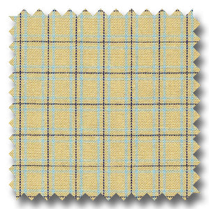Khaki and Multiple Graph Plaid Poplin - Custom Dress Shirt