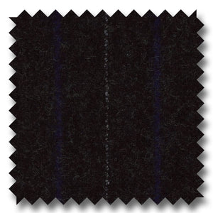 Zegna Charcoal Gray & Blue Stripe Cashmere