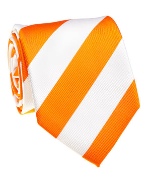Volunteer Orange And White Rep Stripe Tie