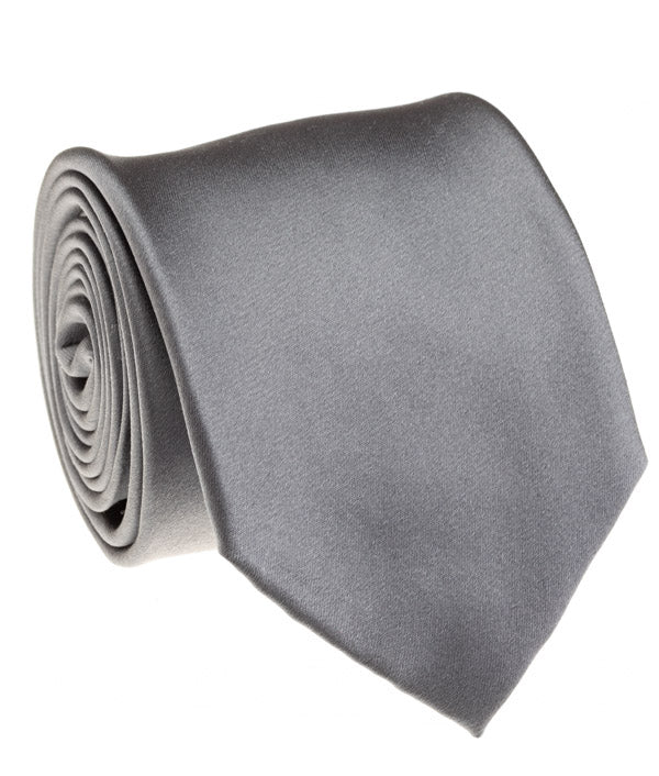 Charcoal Satin Tie