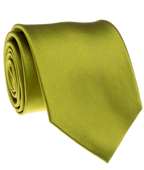 Green Satin Tie