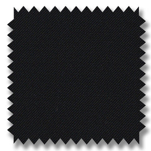Black Plain Super 120's Merino Wool