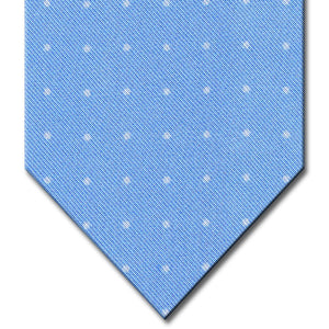 Light Blue with White Dot Pattern Tie