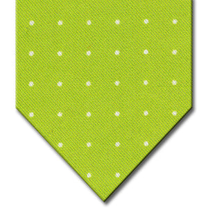 Green with White Dot Pattern Tie