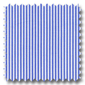 Dark Blue Stripe 2Ply Broadcloth - Custom Dress Shirt