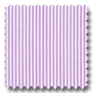 Lavender Stripe 2Ply Broadcloth - Custom Dress Shirt