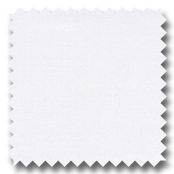 White Solid 240 2Ply Broadcloth - Custom Dress Shirt