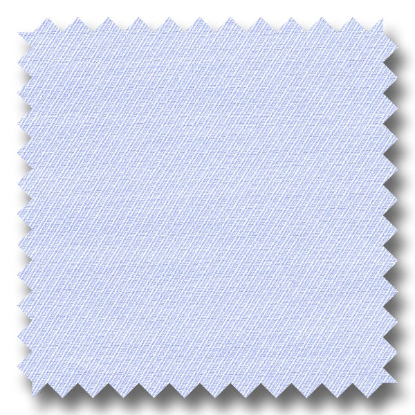 Light Blue Solid 200 2Ply Twill - Custom Dress Shirt