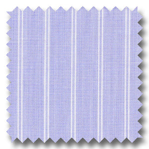 Medium Blue Stripe 2Ply Broadcloth - Custom Dress Shirt