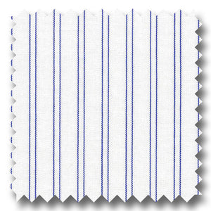 Dark Blue Stripe 2Ply Broadcloth - Custom Dress Shirt
