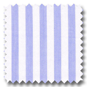 Light Blue Stripe 200 2Ply Broadcloth - Custom Dress Shirt