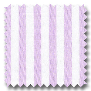 Lavender Stripe 200 2Ply Broadcloth - Custom Dress Shirt