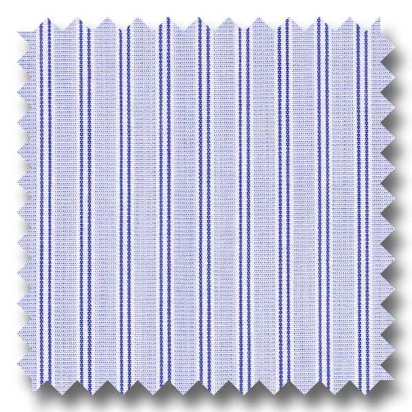 Blue and Navy Stripe 2Ply Broadcloth - Custom Dress Shirt