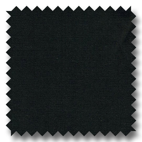 Black Solid 2Ply Broadcloth - Custom Dress Shirt