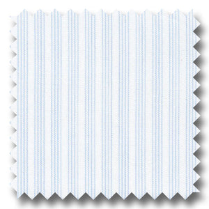 Light Blue Stripe 170 2Ply Broadcloth - Custom Dress Shirt