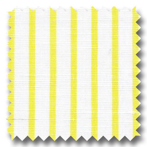 Yellow Stripe 170 2Ply Linen - Custom Dress Shirt