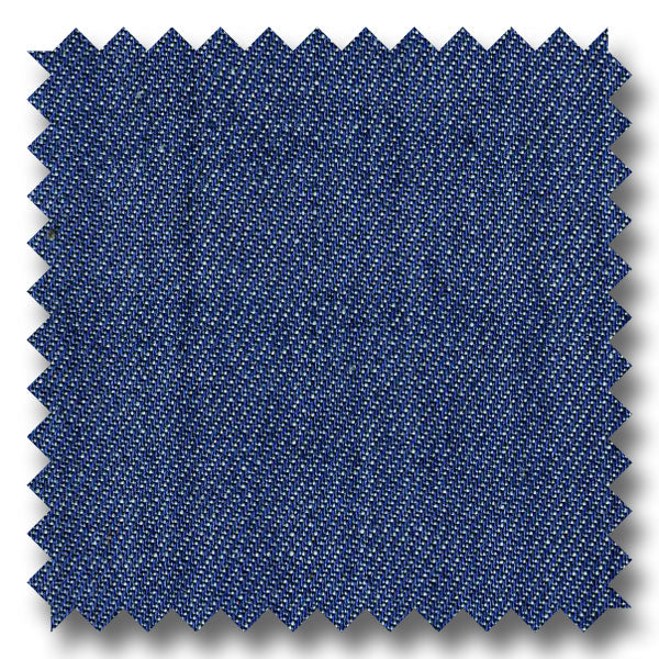 Dark Blue Solid Denim 100% Cotton Custom Blazer