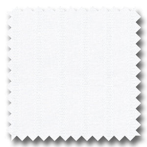 White on White Stripe 2Ply Broadcloth - Custom Dress Shirt