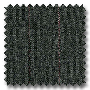 Gray with Rose Stripe Super 130s Merino Wool