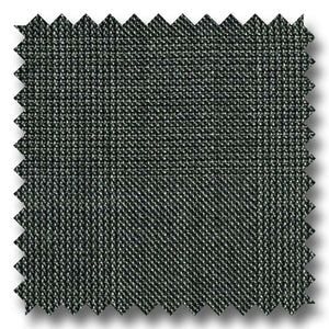 Dark Gray Glen Plaid Check Super 130s Merino Wool
