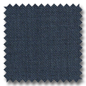 Blue Solid Sharkskin Super 130s Merino Wool