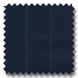 Navy Stripe Super 130s Merino Wool