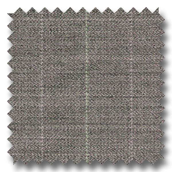 Gray Stripe Super 130s Merino Wool