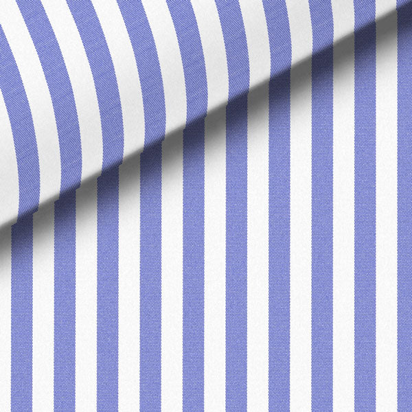 Blue Stripe Broadcloth Dress Shirt
