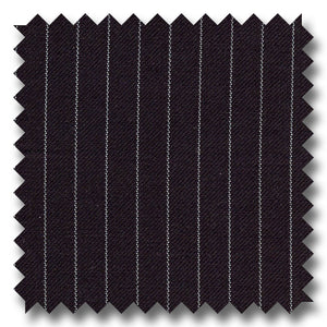 Black Pinstripes 100% Wool