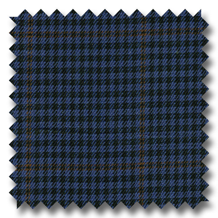 Dark Blue with Navy 100% Wool
