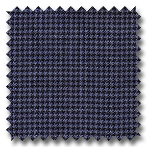 Blue Houndstooth 100% Wool