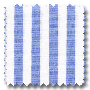 Light Blue Stripe 2Ply Broadcloth - Custom Dress Shirt