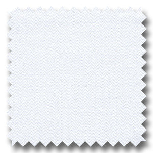 White on White Mini Herringbone 2Ply - Custom Dress Shirt