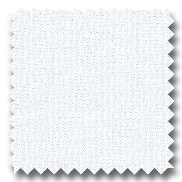 White on White Stripe 2Ply - Custom Dress Shirt