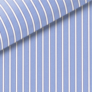 Blue and Navy Stripe Broadcloth Dress Shirt