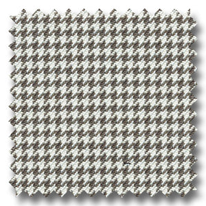 Gray and White Houndstooth Check Super 120s Wool & Cashmere Custom Sport Coat