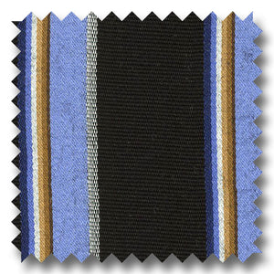 Tone and Tone Stripe Light Blue, Black and  Multiple - Custom Dress Shirt