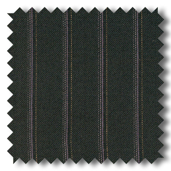 Black with Multi Stripes 100% Wool