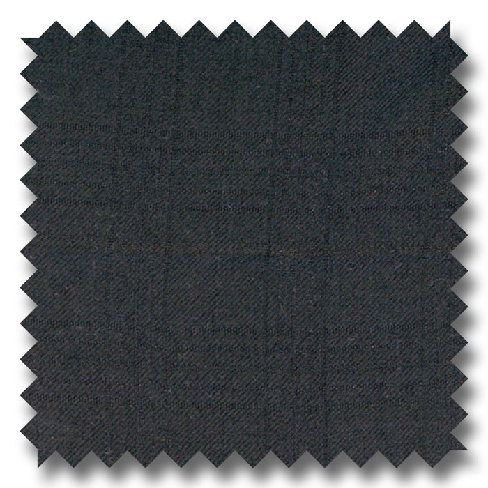 Black Windowpane 100% Wool
