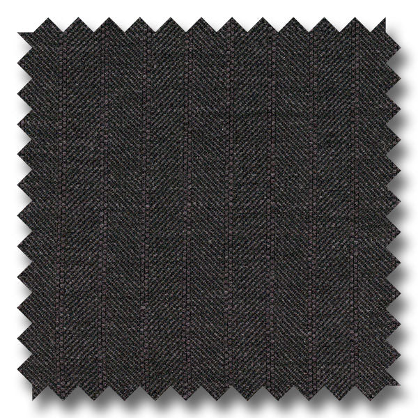 Charcoal Gray Herringbone 100% Wool