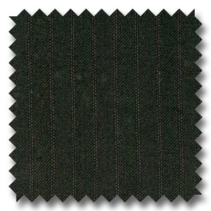 Black Herringbone with Shadow Stripes 100% Wool