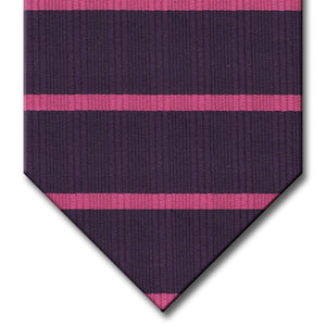 Purple with Pink Stripe Tie